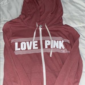 Pink/victorias secrete sweatshirt light pink